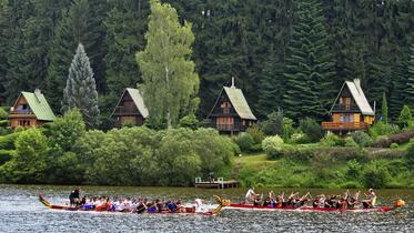 Trutnov, sport and recreational lakeside resort Dolce, Dragon Boats competition of Trutnov Challenge Cup