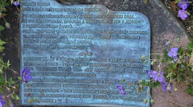 Trutnov, history of the city, memorial plaque in Dragon Alley