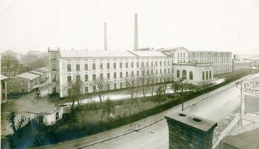 Trutnov, Persönlichkeiten, Johann Faltis, Blick in die Spinnhalle der Firma Faltis in Trutnov