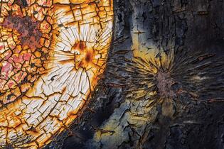 Trutnov, Společenské centrum Uffo, Galerie Uffo, Martin Veselý, Plechová abstrakce