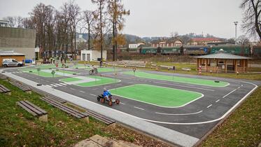 Trutnov, Freizeitzentrum, Abenteuerliche Spielplätze, Verkehrsspielplatz