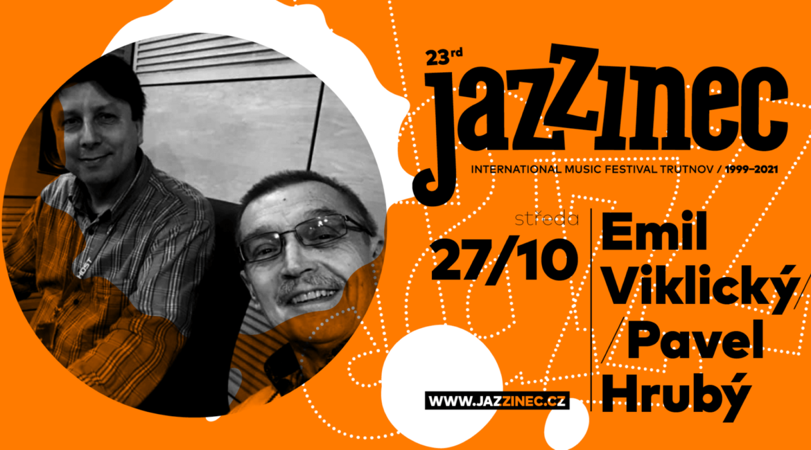 Trutnov, Jazzinec 2021, Emil Viklický a Pavel Hrubý (ČR)