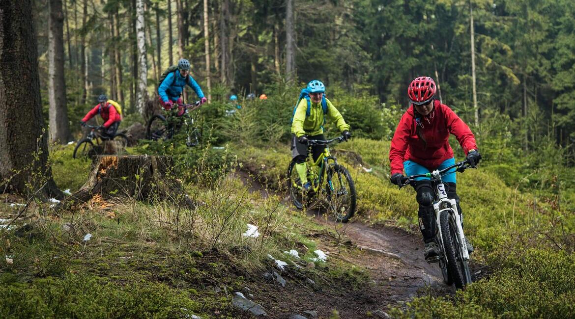 Trutnov, Lhota u Trutnova, jednosměrné MTB stezky TrutnovTrails