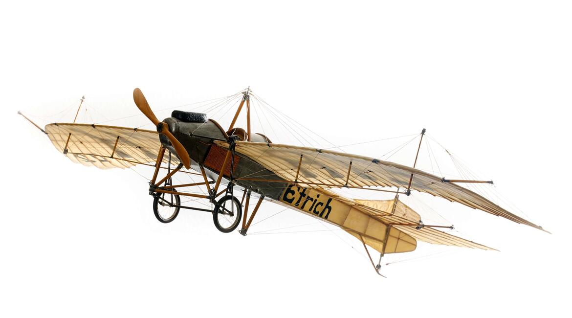 Trutnov, quest  In the footsteps of the cultural heritage of the German population, model of Taube aircraft, Igo Etrich, photo by Miloš Šálek