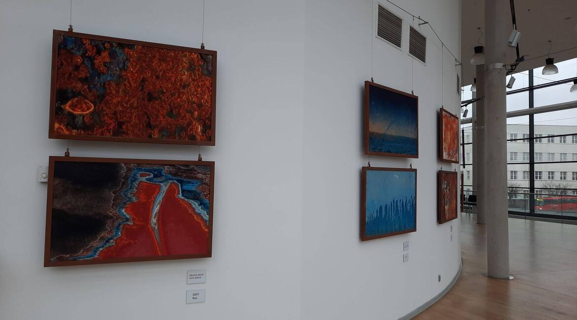 Trutnov, Společenské centrum Uffo, Galerie Uffo, Martin Veselý, Plechová abstrakce