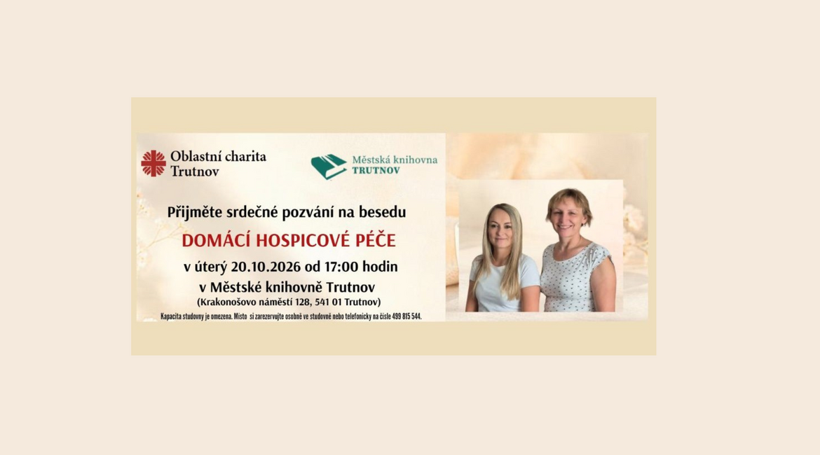 Trutnov,  beseda s týmem domacího hospice